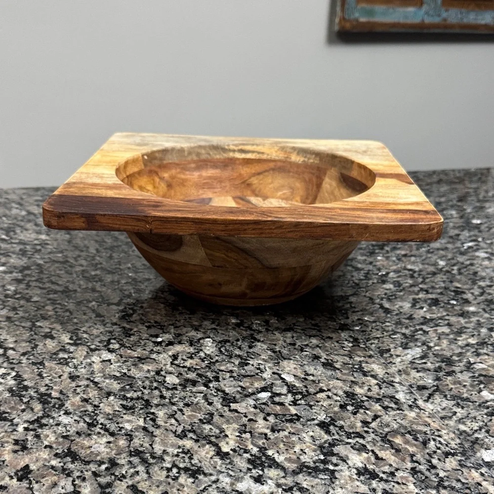 Rustic farmhouse 12” Wooden Bowl
